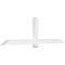Ekena Millwork Eugene Architectural Grade PVC Gable Bracket, 84"W x 24 1/2"H x 4"D x 4"F, 7/12 Pitch GBP084X25X0404EUG00 - alternate 1